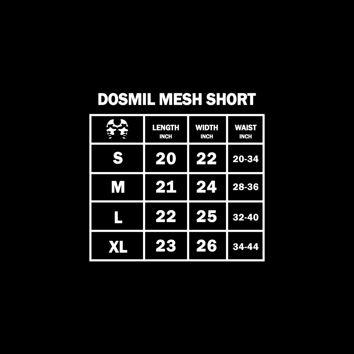Dos Mil D'Crystal Black Mesh Short