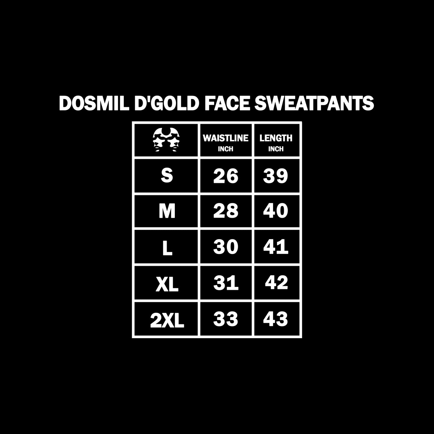 Dos Mil D'Gold Face Sweatpants