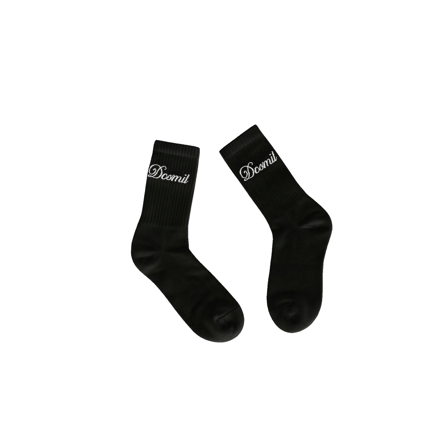 Dos Mil Cursive Logo Socks Black