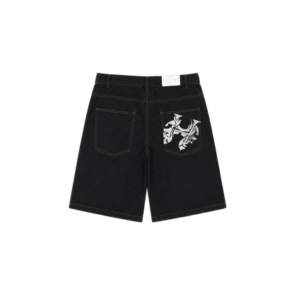 Dos Mil Black HD Denim Short