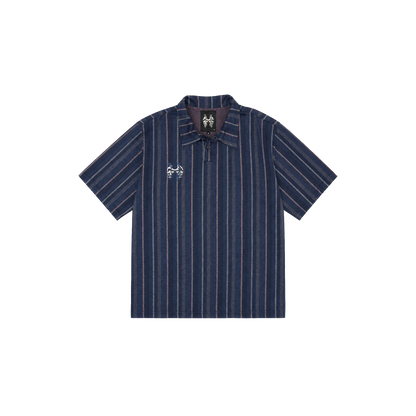Dos Mil Blue Plaid Polo Twoface Inferno Logo