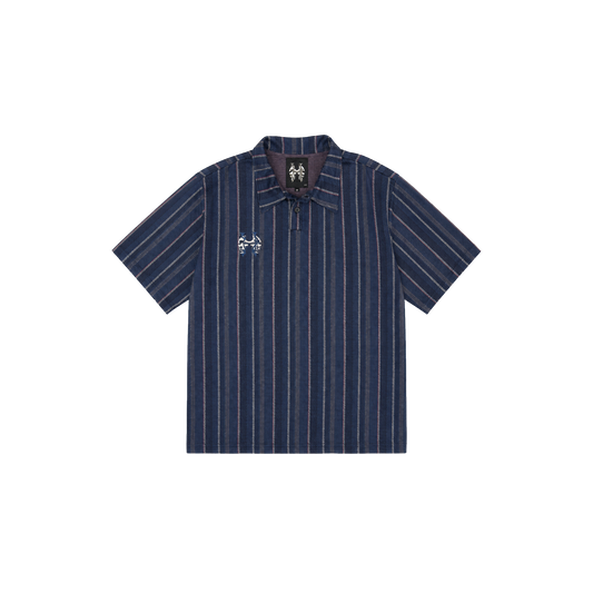 Dos Mil Blue Plaid Polo Twoface Inferno Logo