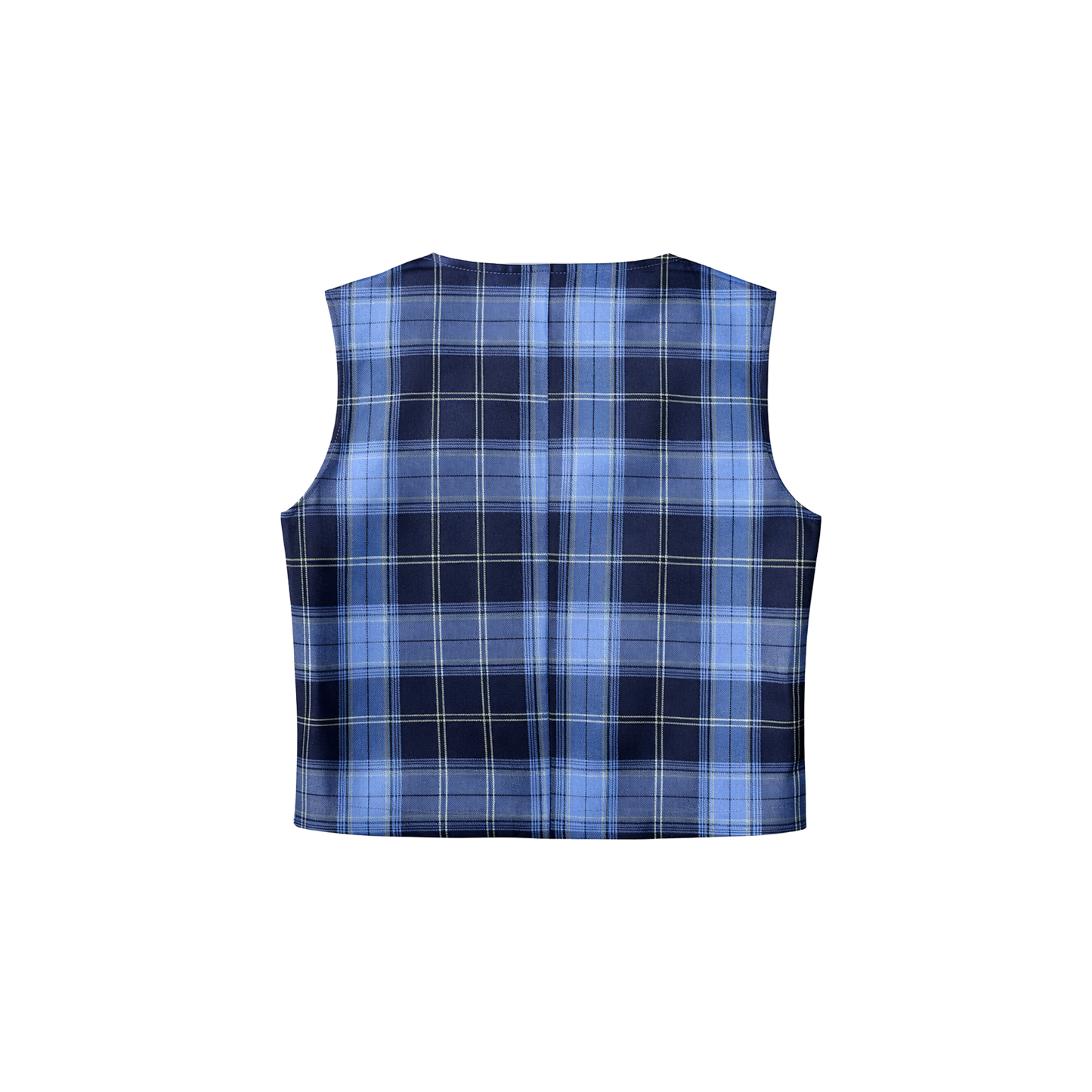 Dos Mil Blue Checkered Top