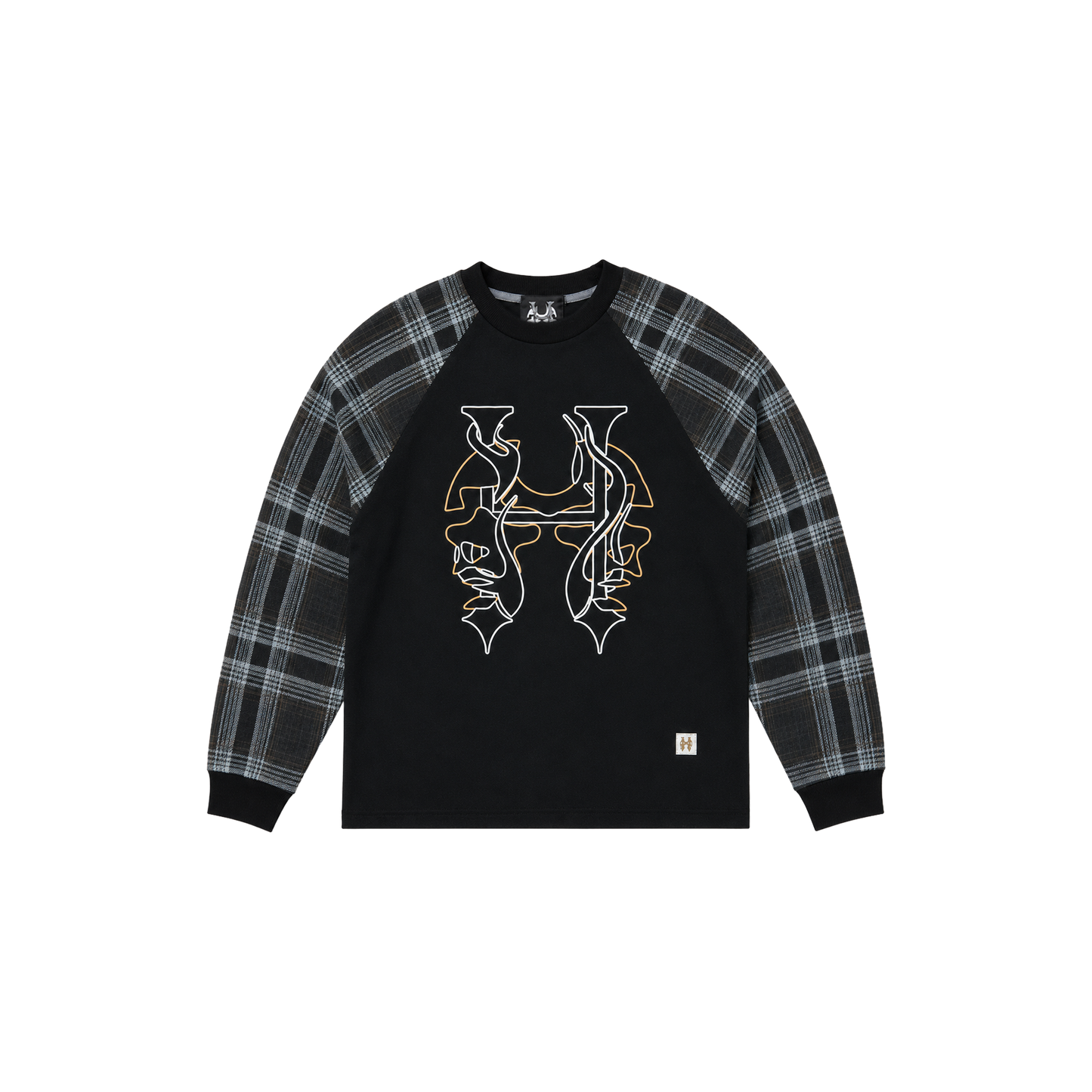 Dos Mil Raglan Top Plaid