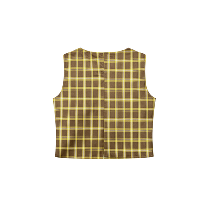 Dos Mil Yellow Checkered Top