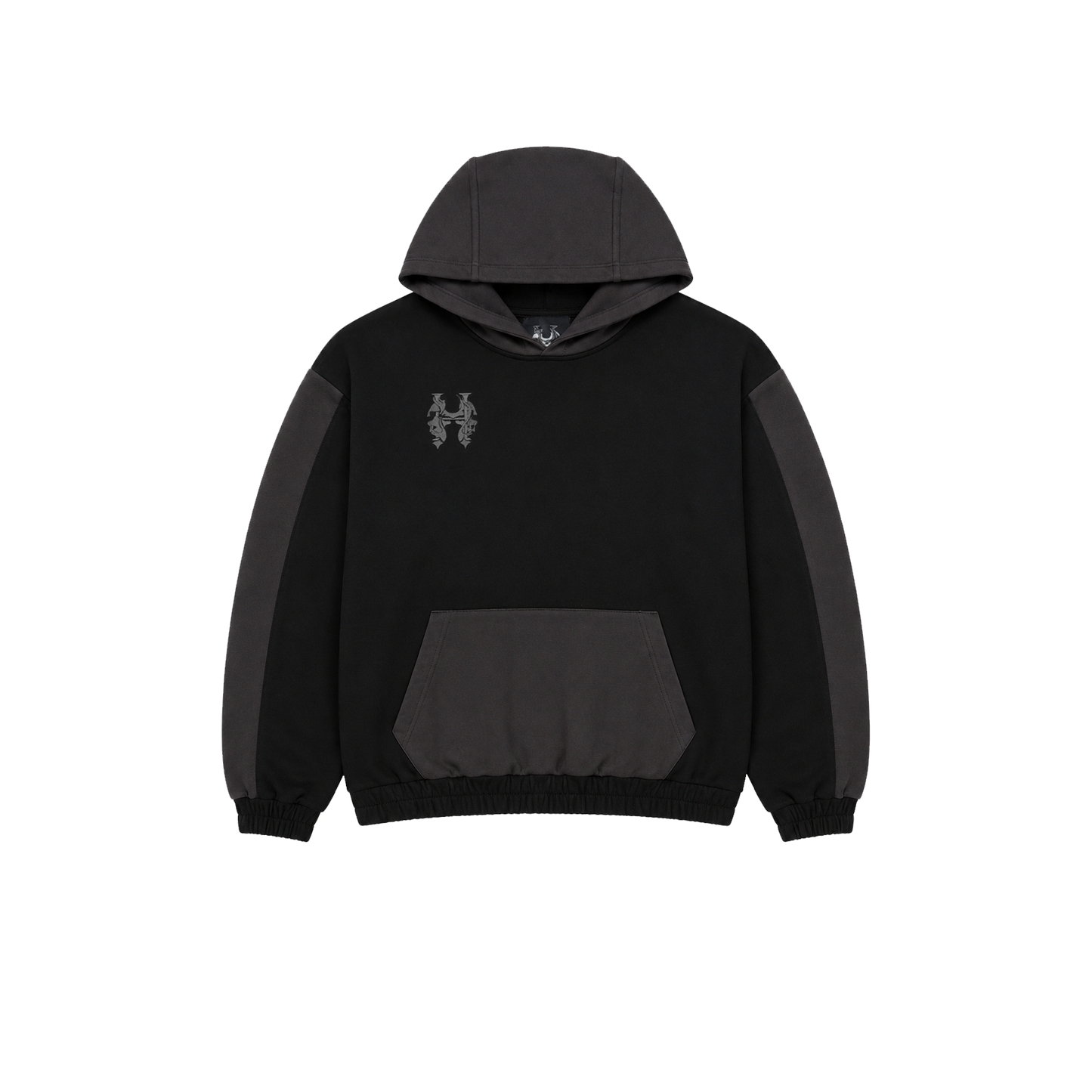 Dos Mil Black Grey Twoface Inferno Hoodie