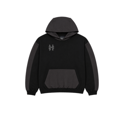 Dos Mil Black Grey Twoface Inferno Hoodie
