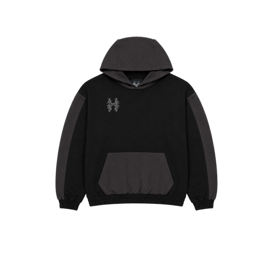 Dos Mil Black Grey Twoface Inferno Hoodie