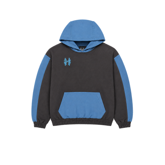 Dos Mil Gray Blue Twoface Inferno Hoodie