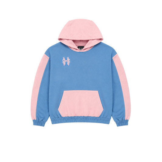 Dos Mil Blue Pink Twoface Inferno Hoodie