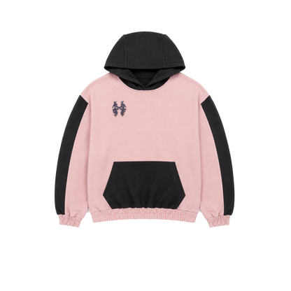 Dos Mil Pink Gray Twoface Inferno Hoodie