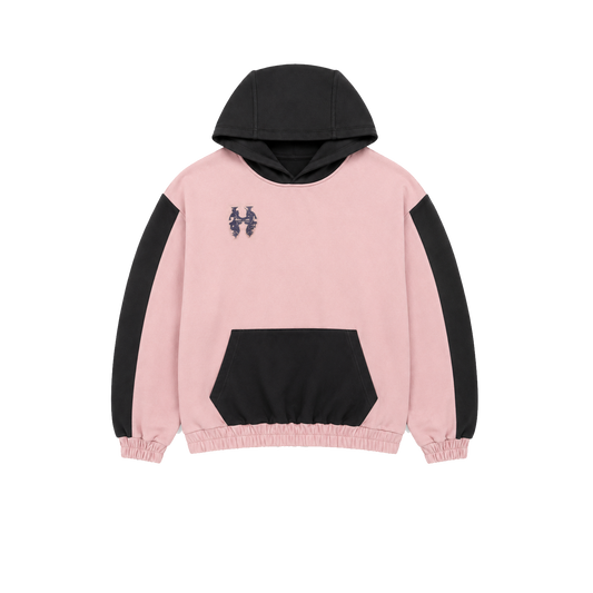 Dos Mil Pink Gray Twoface Inferno Hoodie