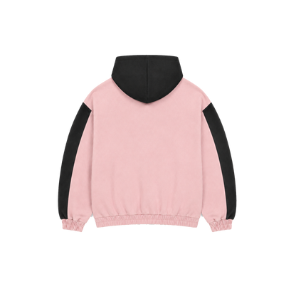 Dos Mil Pink Gray Twoface Inferno Hoodie