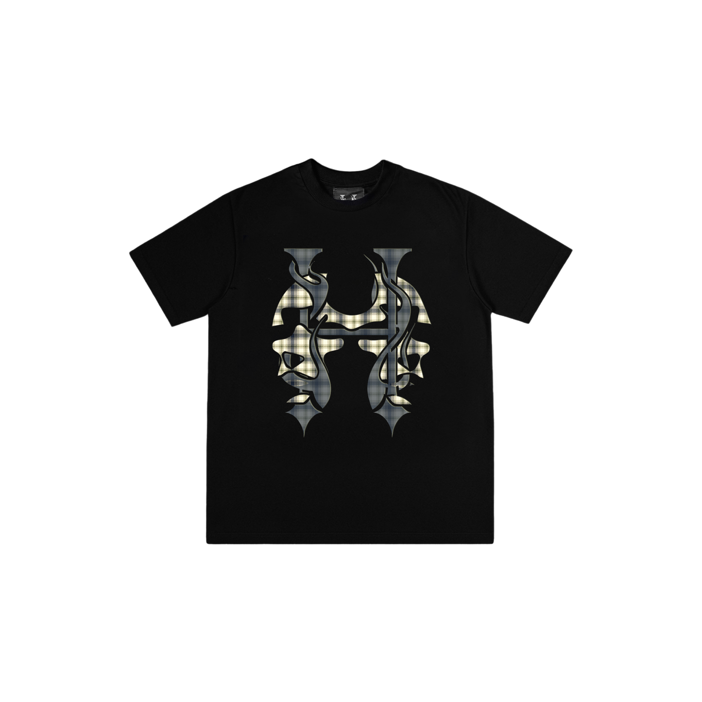 Dos Mil Green Plaid Logo Tee