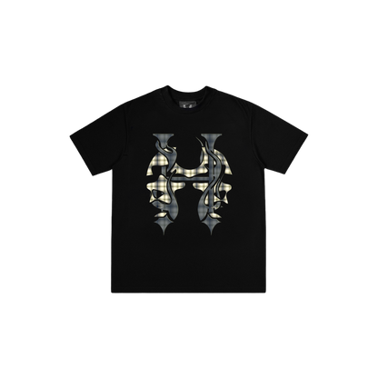 Dos Mil Green Plaid Logo Tee