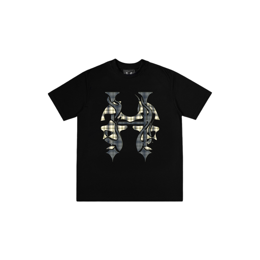 Dos Mil Green Plaid Logo Tee