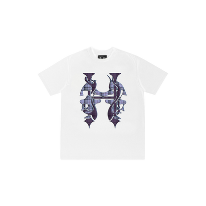 Dos Mil Purple Plaid Logo Tee