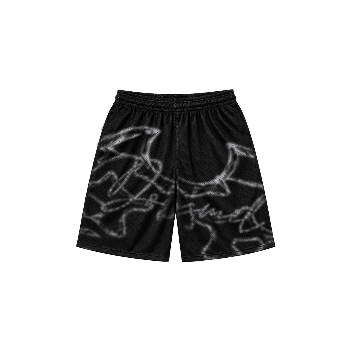Dos Mil D'Crystal Black Mesh Short