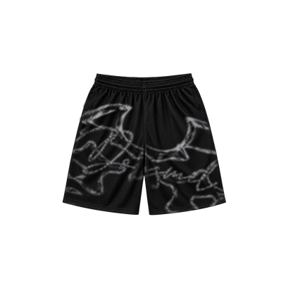 Dos Mil D'Crystal Black Mesh Short