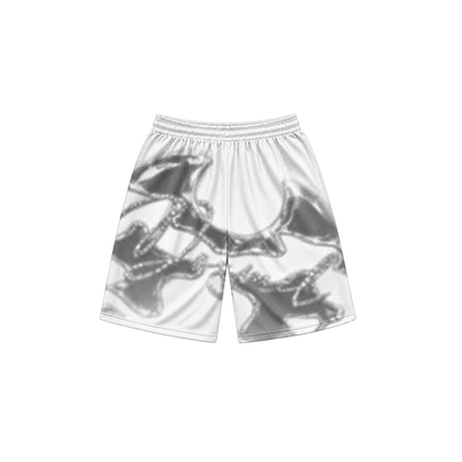 Dos Mil D'Crystal White Mesh Short