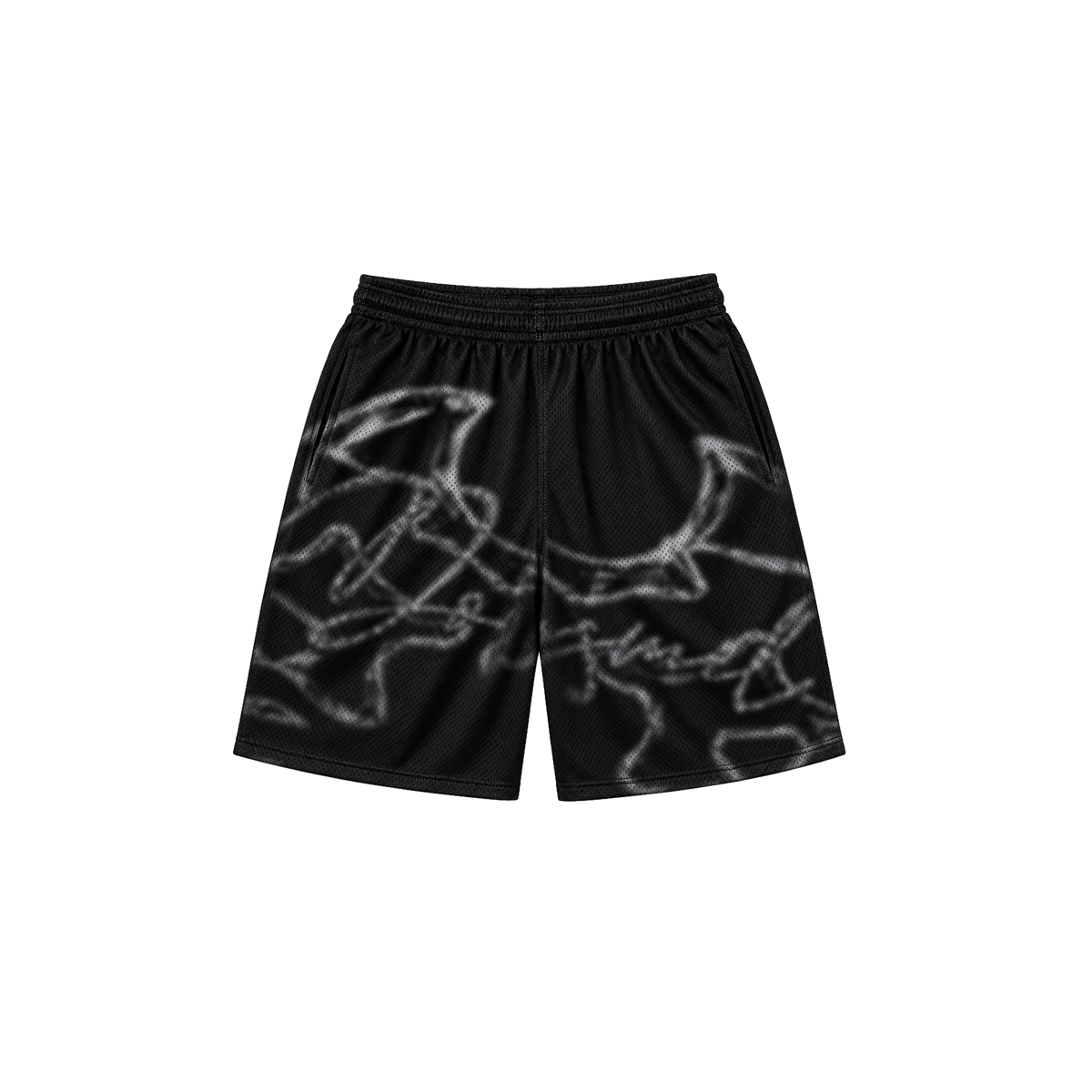 Dos Mil D'Crystal Black Mesh Short