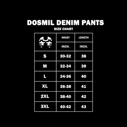 Dos Mil Blue Denim Cursive Pants