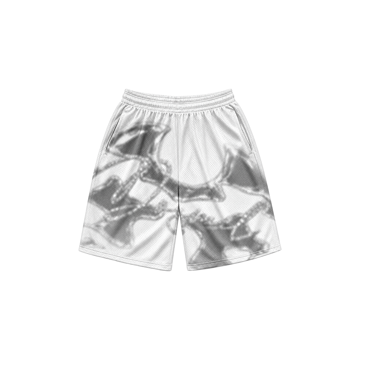 Dos Mil D'Crystal White Mesh Short