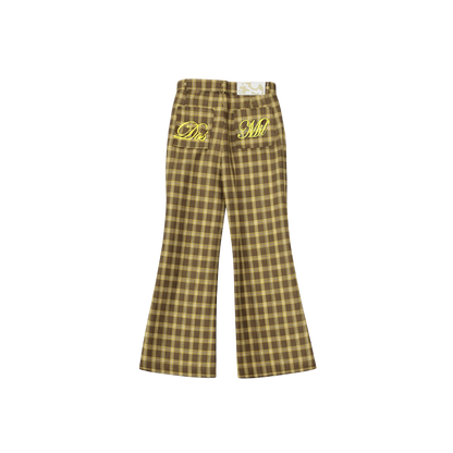 Dos Mil Yellow Checkered Pant