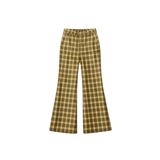 Dos Mil Yellow Checkered Pant