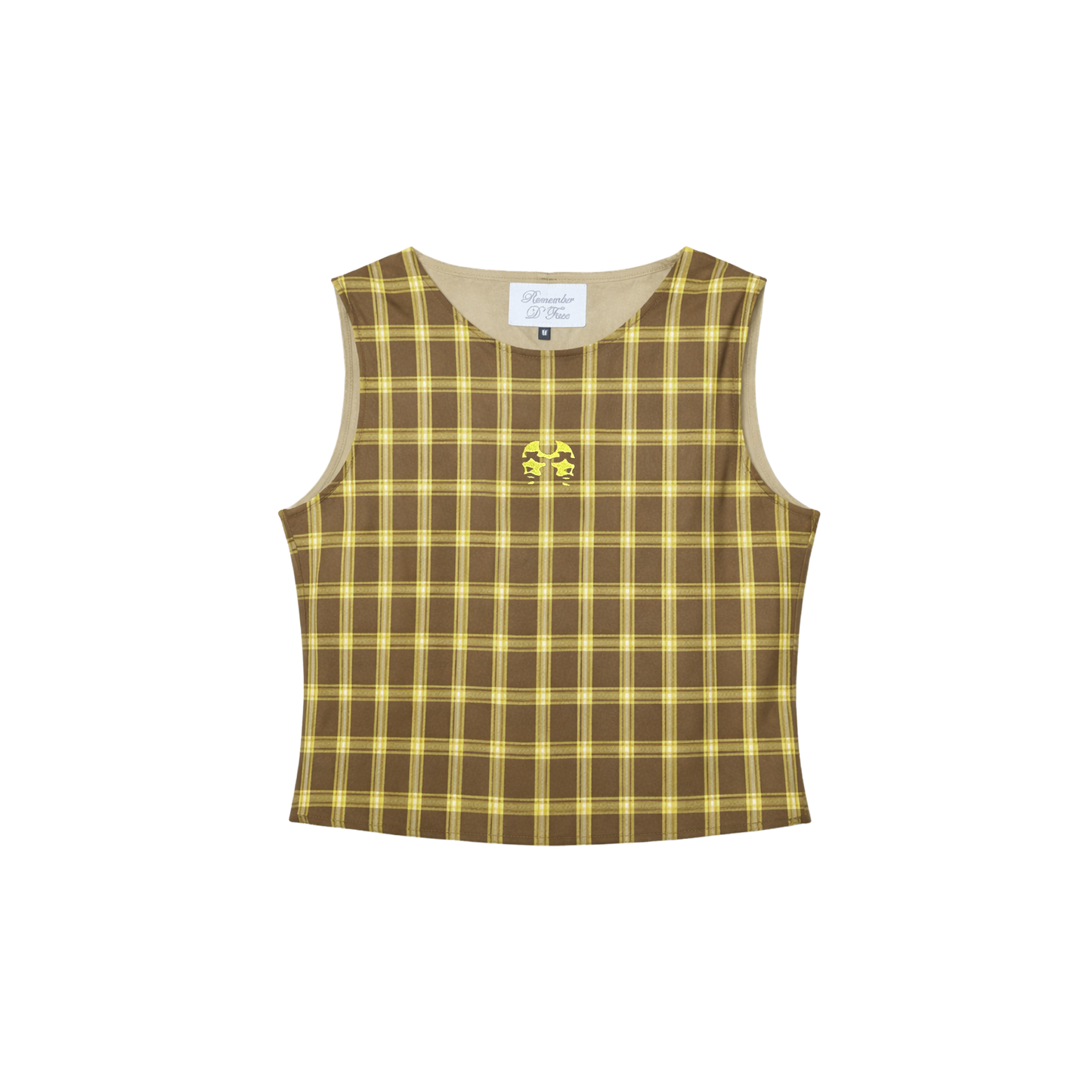 Dos Mil Yellow Checkered Top